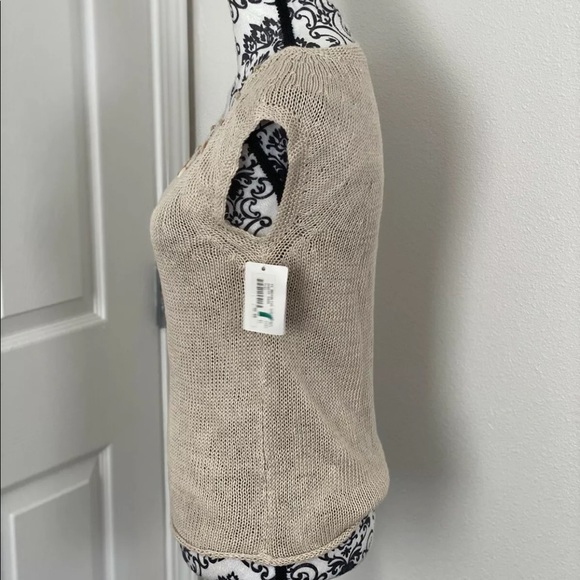 2 FOR $20 MUSE 100% LINEN TANK TOP BLOUSE KNITTED SHELLSFLAX 6 - Picture 3 of 7